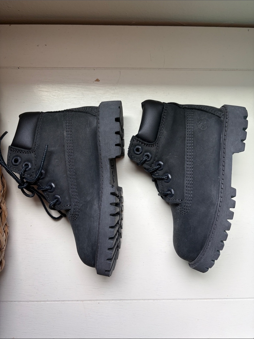 Timberland Kids Black Lace-Up Boots